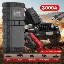 3000A Car Jump Starter Booster Jumper Portable Power Bank Battery Charge
