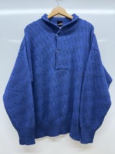 Mondi Pullover Wolle/Alpaka Mischung dunkelblau Damen Gr. 52 XXL Vintage "