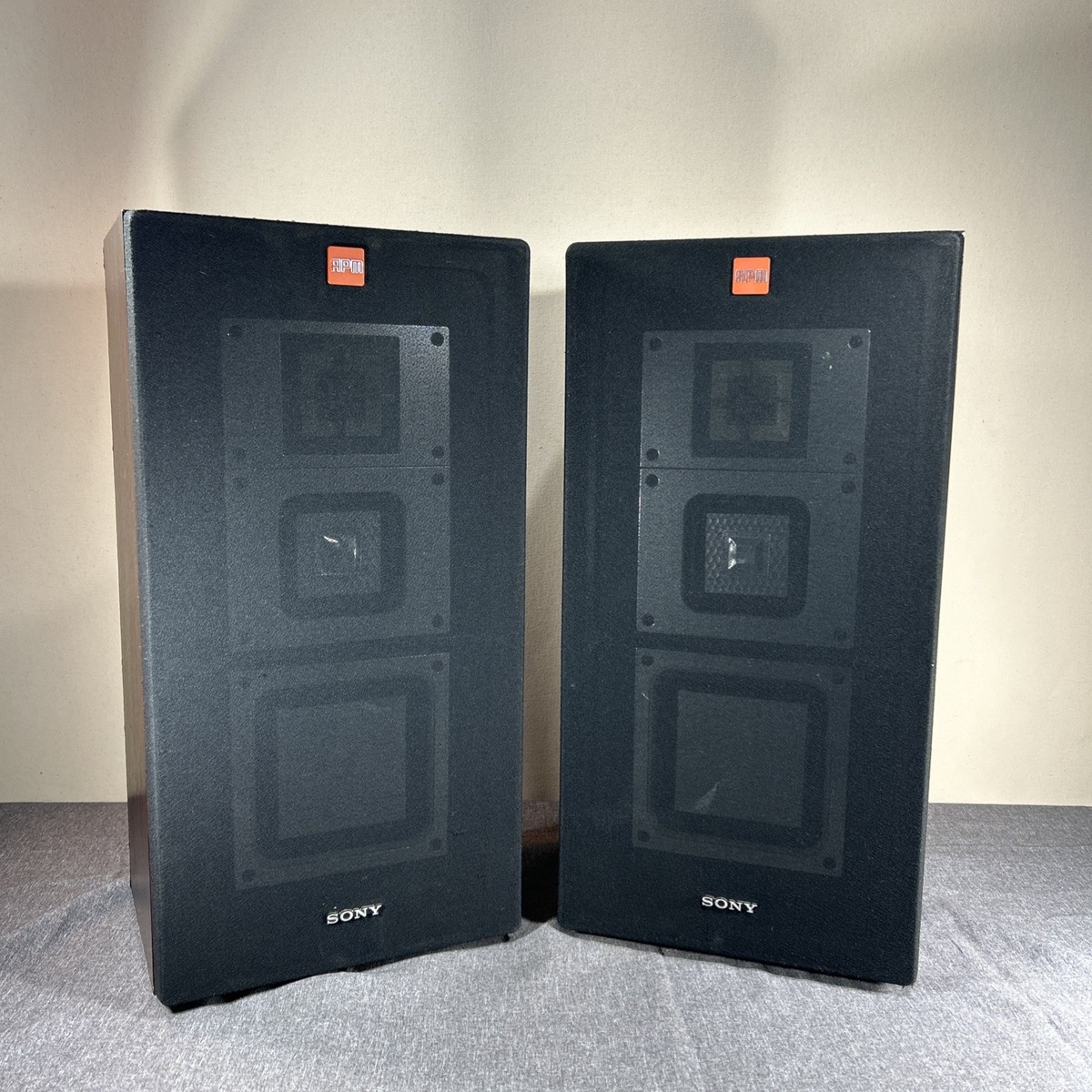 Vintage Sony Model #APM-X250 Speakers Rare Set Made In Japan | eBay