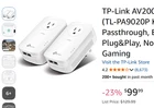 TP-Link TL-PA9020P AV2000 Powerline Ethernet Adapter Kit