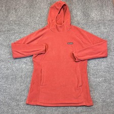 Columbia Hoodie Womens Medium Red Fleece Pull...