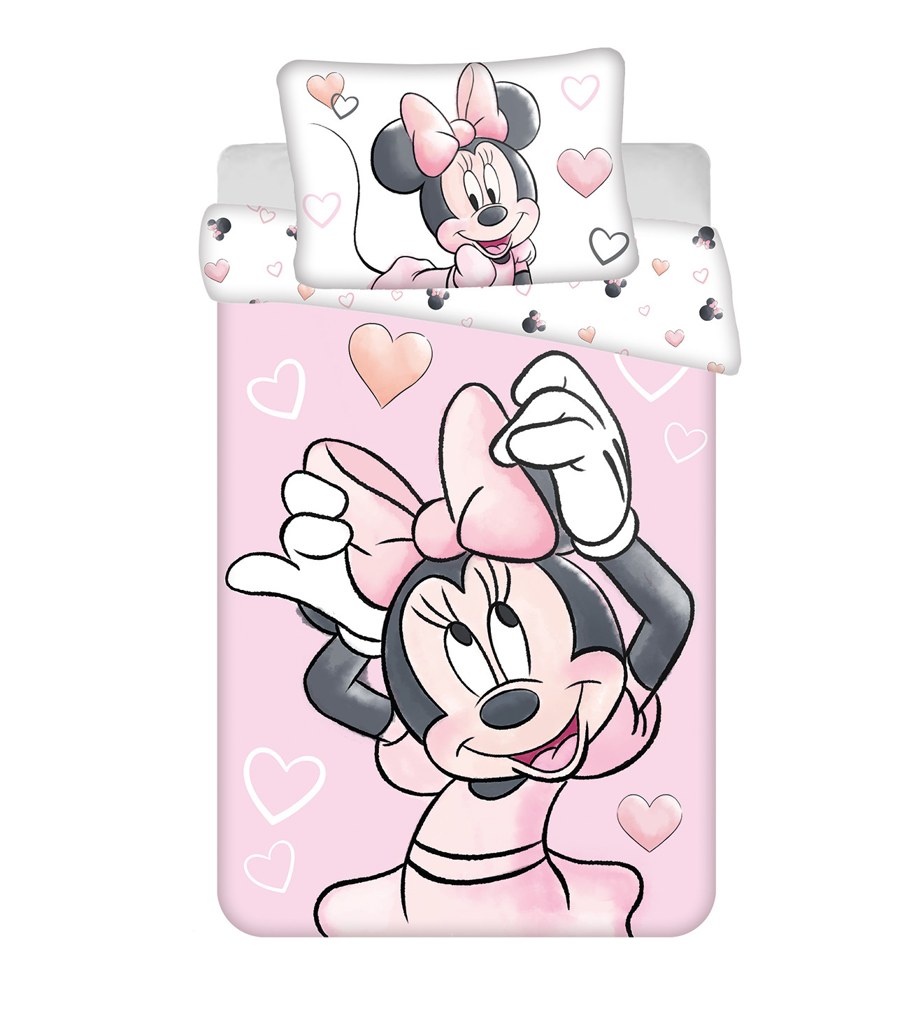 Disney Minnie Mouse Ropa De Cama Para Bebé Rosa Blush 100 X 135 Cm