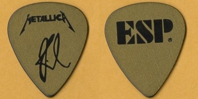 Metallica 1993 ESP rare Kirk Hammet signature large ESP logo Guitar Pick