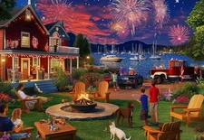 500 Piece Puzzles for Adults, Party Fireworks Jigsaw Puzzle Adults Kids... 