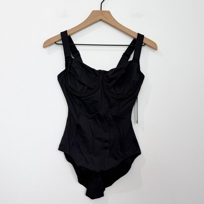 NWT Ta3 Lifty One Piece Swimsuit in Black Small Regular Long  D/DD