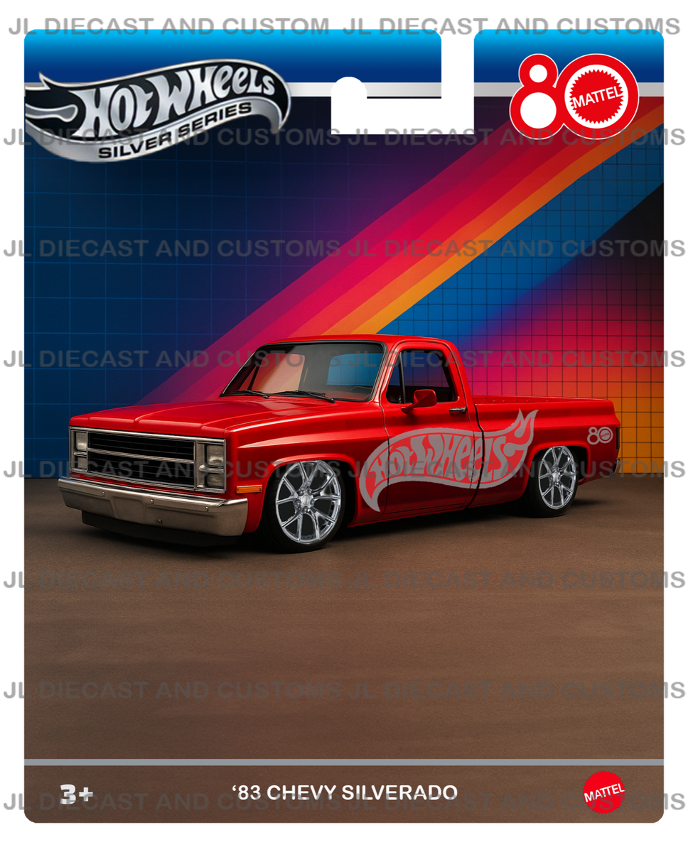 Hot Wheels 80th Anniversary Multipack 83 Chevy Silverado Premium