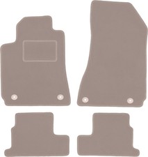Fußmatten Automatten Velours Beige für Alfa Romeo Brera 2005-2010 4-tlg