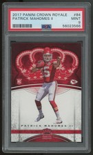 2017 Panini Crown Royale Patrick Mahomes RC #84 PSA 9