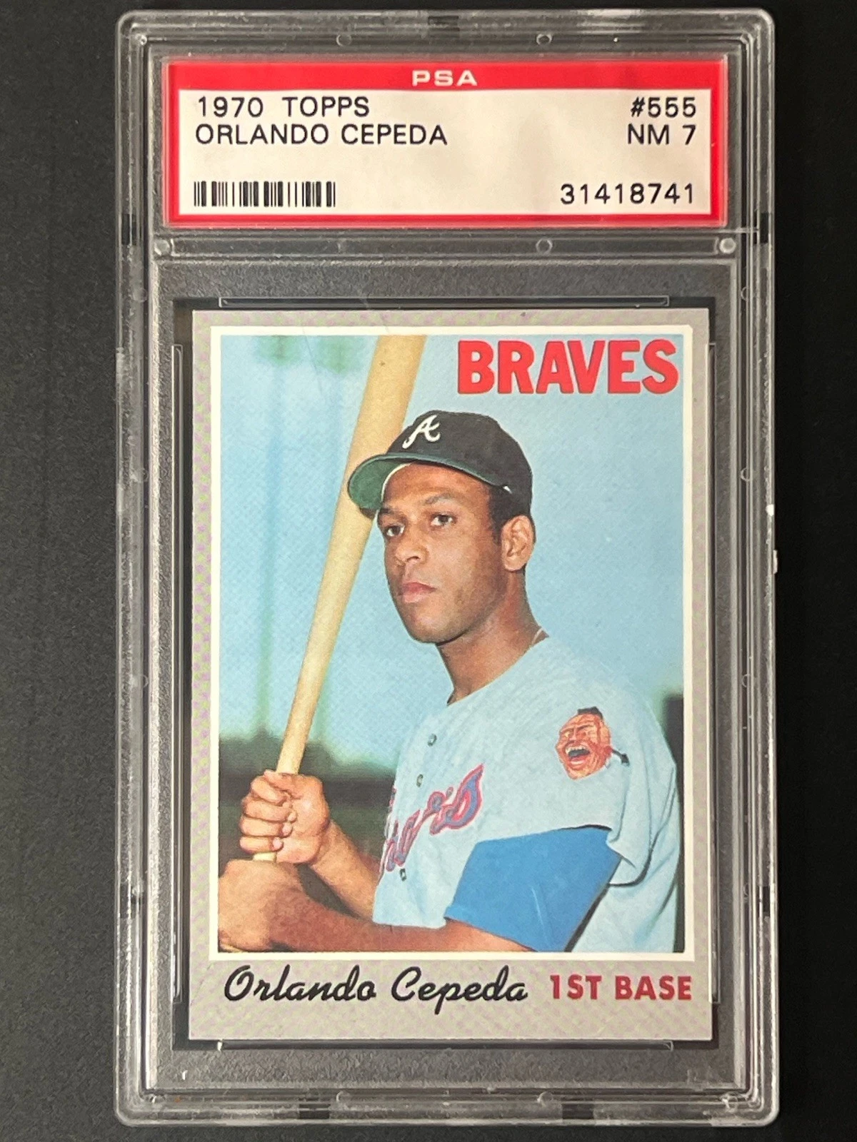 1970 Topps Orlando Cepeda #555 PSA 7