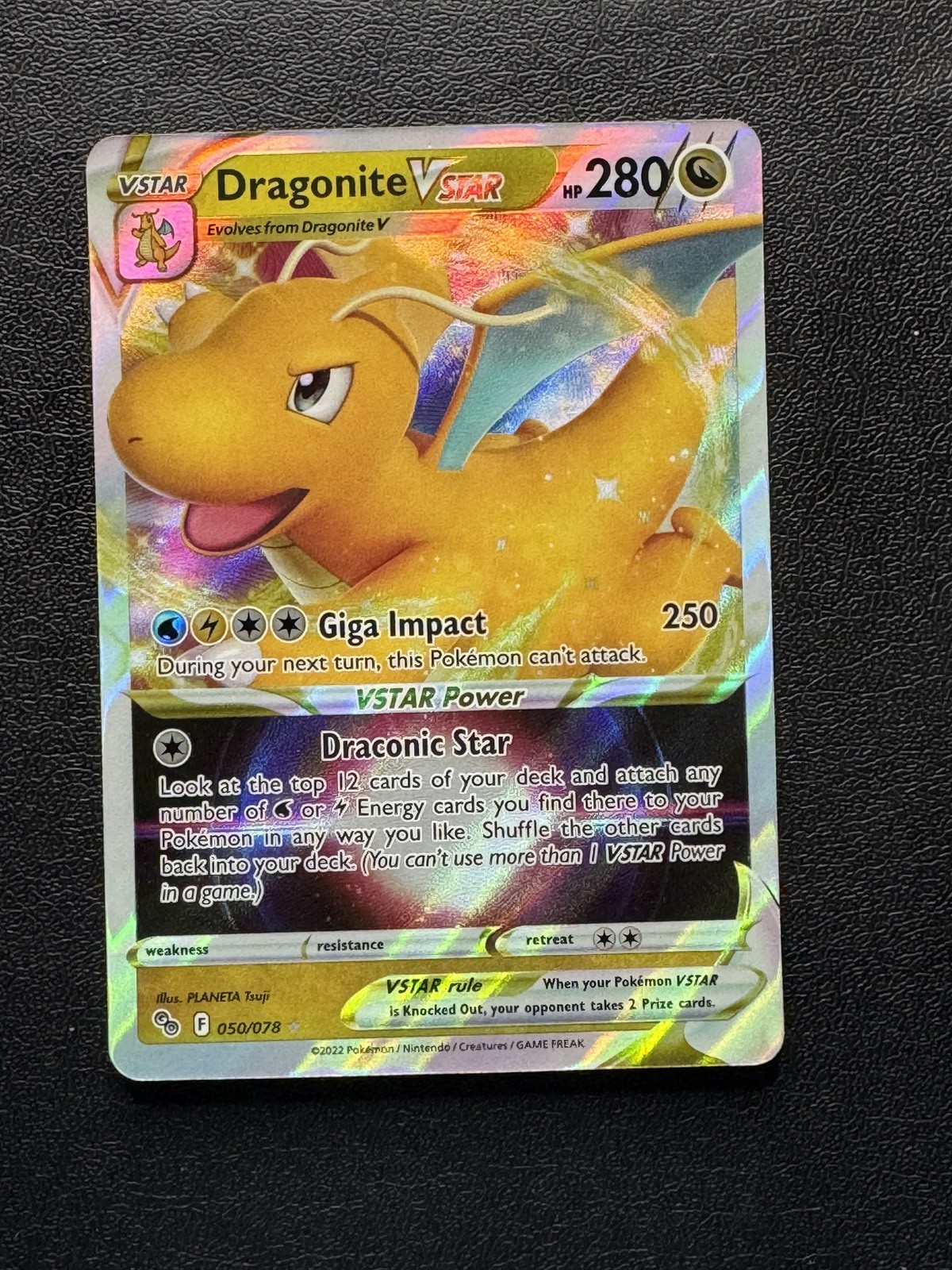 Dragonite VSTAR 50/078 Pokemon GO Holo Rare VSTAR NM