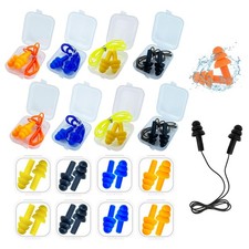 Ear Plugs for Sleeping,6 Pairs Noise Canceling Soft Reusable Silicone Earplug...