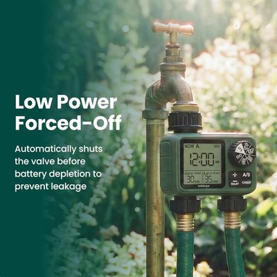 Easy-Use Garden Hose Sprinkler Timer with Child Lock & Flexible Irrigation Modes