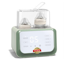 Calentador De Biberonas Botellas Mamilas De Bebe Esterilizador Doble Cn Pantalla