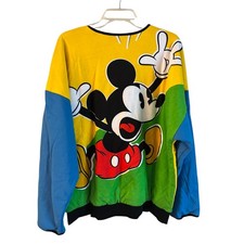 Walt Disney World Parks Mickey Reversible Pullover Sweater Multicolor Size M/L