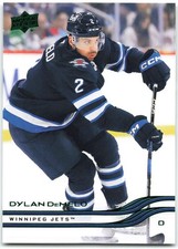 2025-26 Upper Deck Series 1 Holiday SP Green Foil #193 Dylan DeMelo Winnipeg