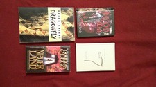 4 horror books, three signed