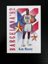 1991-92 SkyBox #535 Karl Malone- USA Dream Team- Barcelona Olympics - NBA