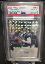 2020 Mosaic Jalen Hurts Rookie Scripts Auto RC PSA 10 GEM MINT SB MVP