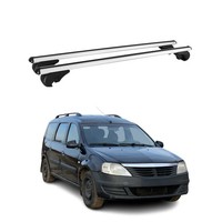 DachträGer GrundtäGer FüR Dacia Logan Mk1 2008-2012 FL 75Kg Alu Silber 2 Tlg