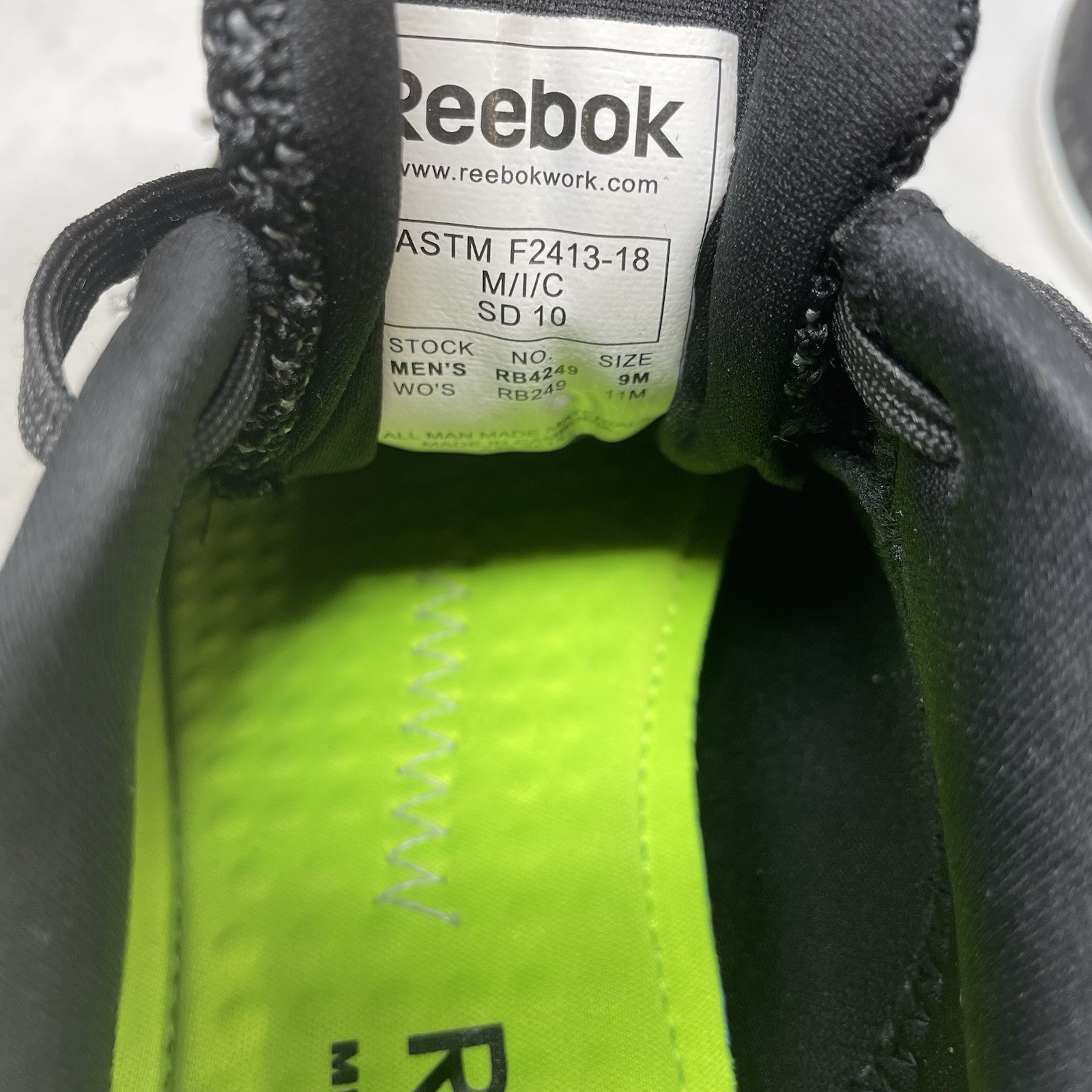 Reebok Print Work ULTK Black Composite Toe Safety Work Shoes Women's Size 11M thumbnail 6