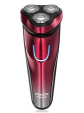 Flyco - Floating Revolving Electric Shaver For Men, Style :FS302US, Color Red