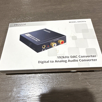 PROZOR 192kHz Digital to Analog Audio Converter DAC01s Black