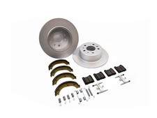 Bremsen Set hinten Scheiben Klötze Bremsbacken f Mercedes R107 /8 W116 W123 W126