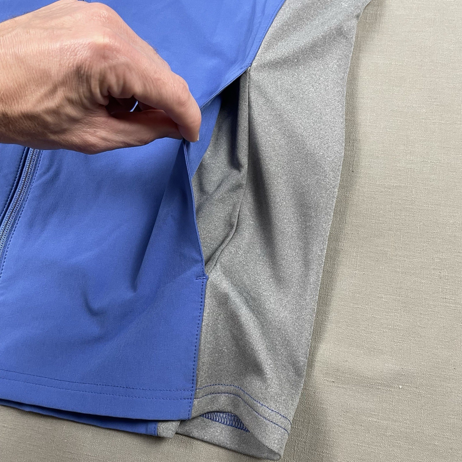 Zero Restriction Jacket Men Medium Blue Z710 Soft… - image 5