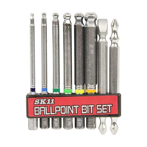 SK11 hexagonal ball point bit set eight sets 6.35mm BS-21N JP Official Japan