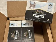 Three Boxes Purina Pro Plan Veterinary Supplement HYDRA CARE For Cats 36 Pouches