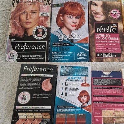 Haarfarbe Rose Gold - Herbst Rot -  Sahara Hellblond NEU