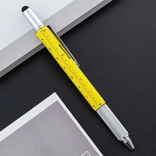 Multi-function pen with ruler and screwdriver tips