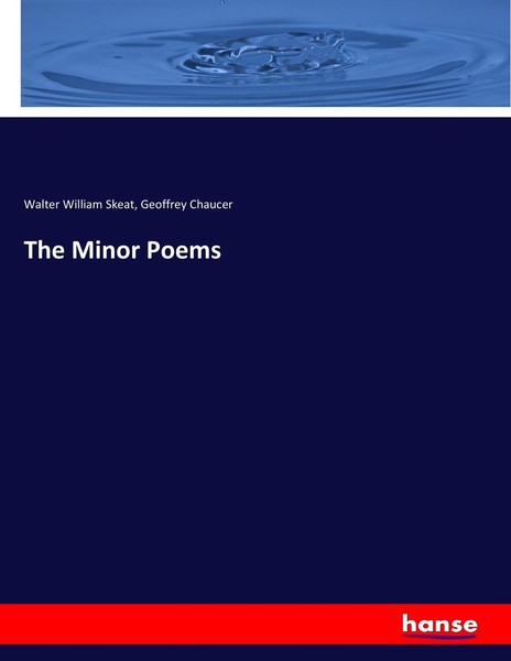 The Minor Poems Walter William Skeat-image