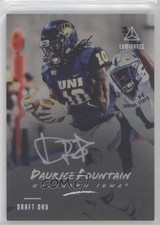 2018 Panini Luminance Draft Day Signatures Silver Daurice Fountain Auto 0c6