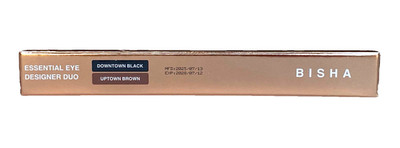 Bisha Essential Eye Designer Duo - Downtown Black & Uptown Brown Liquid Eyeliner