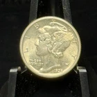 1928 Silver Mercury Ten Cents 10C Dime Coin