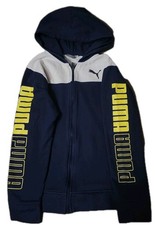 Puma Jacket Windbreaker Full Zip Youth Teens Multicolor Large 14-16 23x19