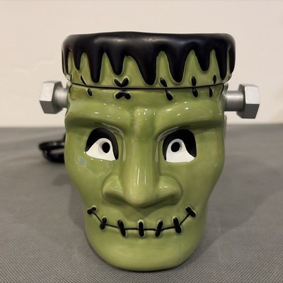 Scentsy He's Alive Frankenstein Full Size Wax Warmer Halloween Green TESTED