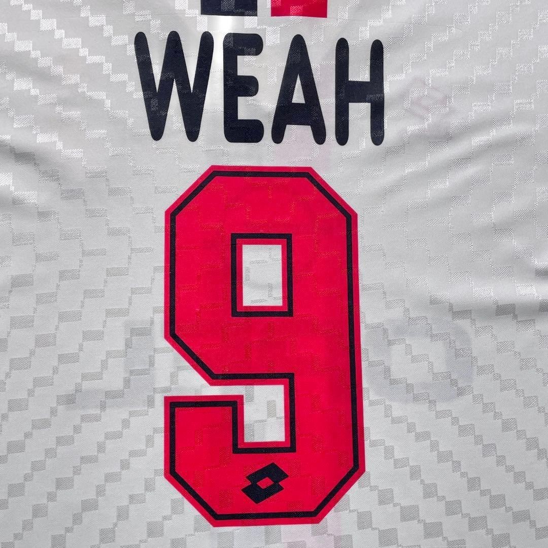 George Weah #9 AC Milan 98-99 Away Shirt Lotto Size M From Japan