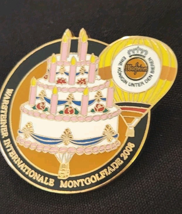 2008 " Cake" SPECIAL SHAPE HOT AIR BALLOON PIN    S/H COMB