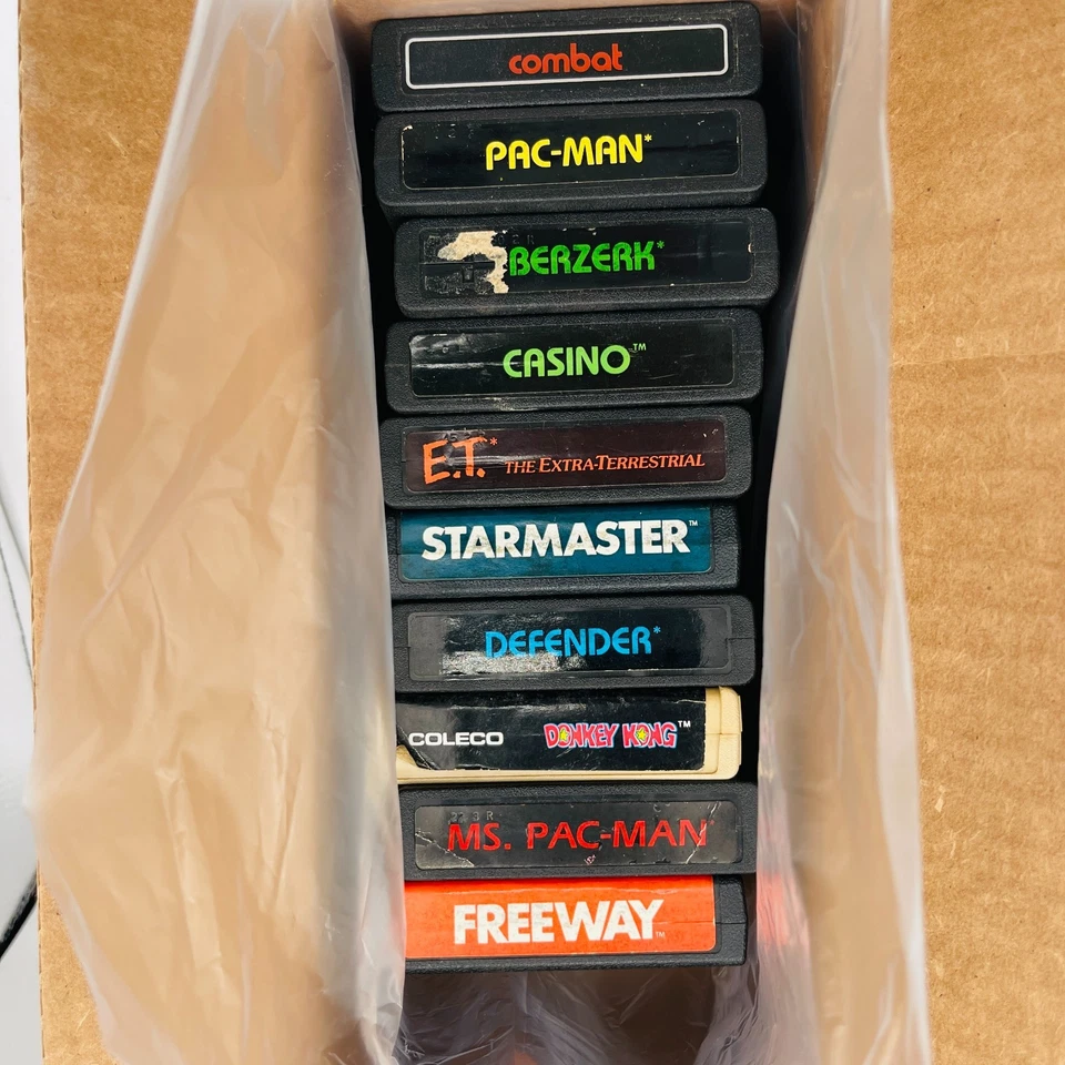 Atari 2600 Series Video Game Cartridges (Lot of 10) Titles Listed Below Untested - Image 3 of 4