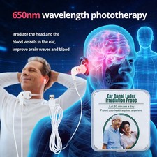 LLLT Ear Laser Therapy Device for Tinnitus Relief, Otitis Media  Deafness