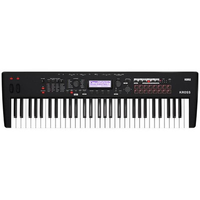KORG KROSS2-61-MB Keyboard Synthesizer Cross 61 Key Super Matte Black New