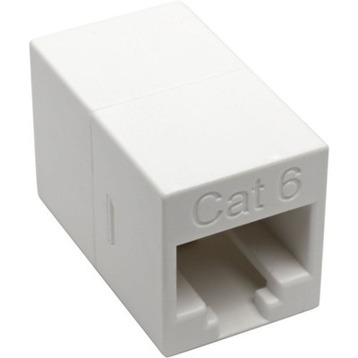 Tripplite N234001WH Cat6 In-Line Coupler RJ45 F/F White