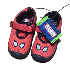Marvel Spider-Man Hook Loop Red/Black Unisex Kids Sneakers US 9/10
