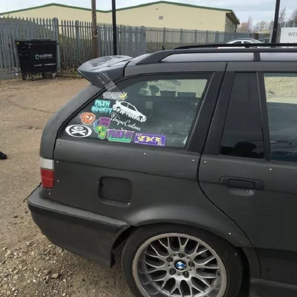 Aerodynamic Duck Tail Rear door spoiler roof wing For BMW e36 Touring High Kick
