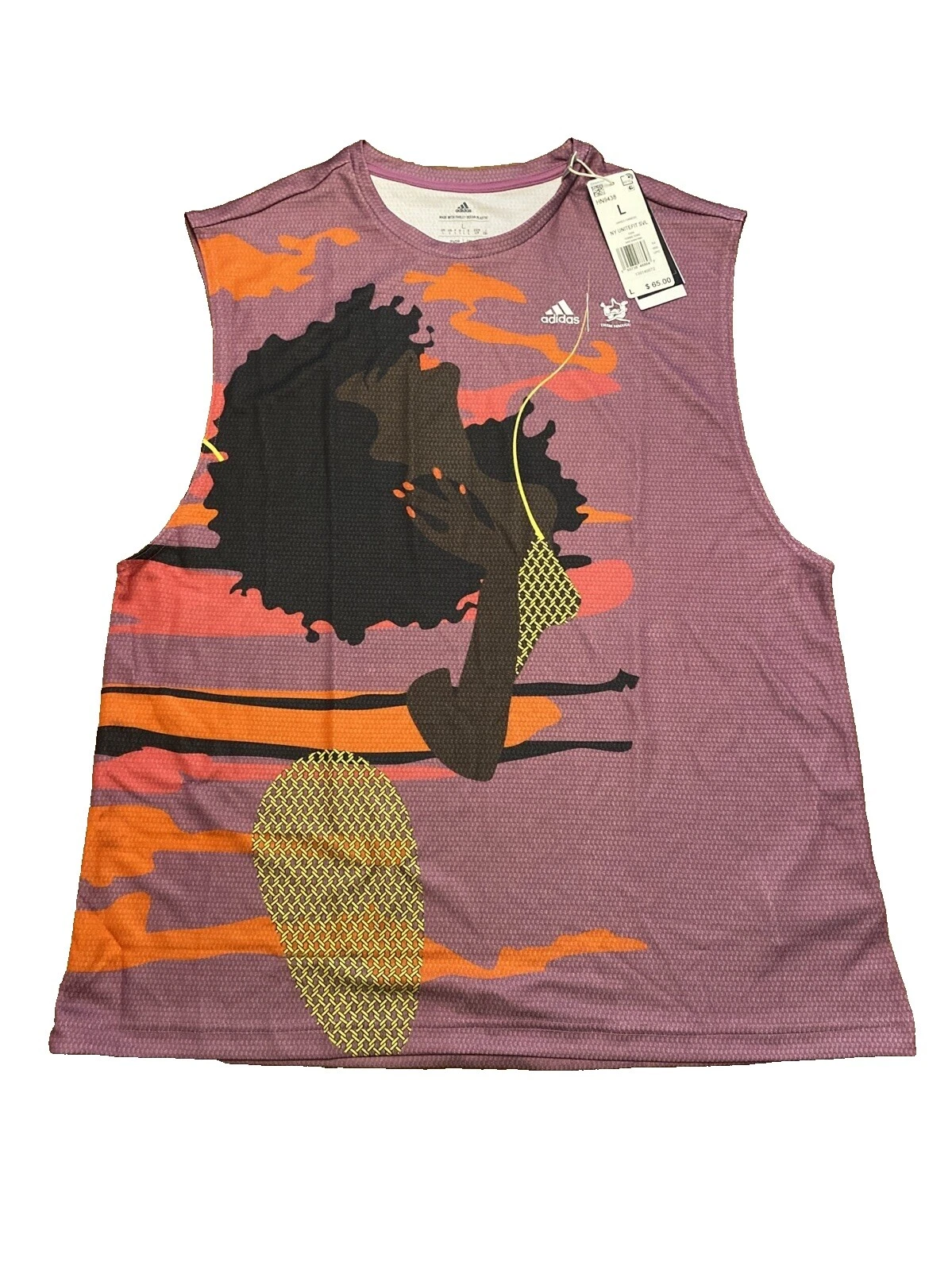 Adidas para hombre Poliéster ropa de tenis y deportes con Raqueta