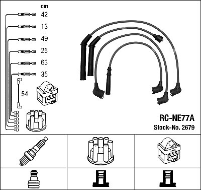 2679 NGK Ignition Cable Kit for NISSAN