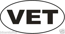 VET OVAL BUMPER STICKER CAR STICKER LAPTOP STICKER WINDOW STICKER TOOLBOX DECAL 