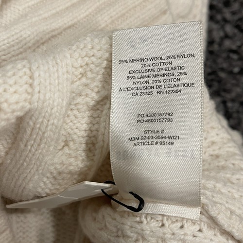 Sunday Best Aritzia Cable Knit V Neck Sweater Vest XXS Beige Cream - Picture 5 of 6